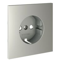 Накладка для розетки с заземлением S70 (сталь) / Voltum VLS000605