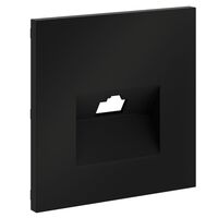 Накладка для розетки компьютерной RJ45 кат.6 S70 (черный матовый) / Voltum VLS001308