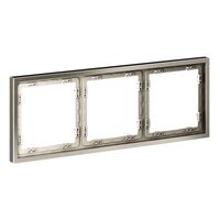 Рамка металлическая на 3 поста S70 Metal (никель) / Voltum VLSM120311