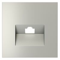 Накладка для розетки компьютерной RJ45 кат.6 S70 (сталь) / Voltum VLS001305