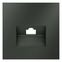 Накладка для розетки компьютерной RJ45 кат.6 S70 (титан) / Voltum VLS001306