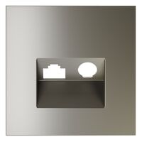 Накладка для розетки TV+RJ45 кат. 6 S70 (шелк) / Voltum VLS002704