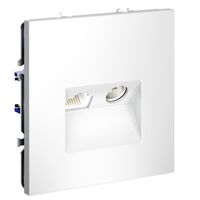 Розетка телевизионная TV+RJ45 кат. 6 S70 (белый матовый) / Voltum VLS060702