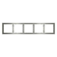Рамка пластиковая на 5 постов S70 (сталь) / Voltum VLS100505