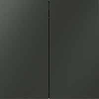 Выключатель с самовозвратом двухклавишный S70 (титан) / Voltum VLS020606