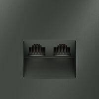 Розетка компьютерная двойная RJ45+RJ45 кат.6 S70 (титан) / Voltum VLS060206
