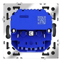 Розетка с заземлением и защитными шторками с USB A+A S70 (титан) / Voltum VLS040406