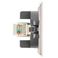 Розетка RJ-45 Мия (пудровый жемчуг) / Stekker RST00-3117-08