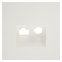 Накладка для розетки TV+RJ45 кат. 6 S70 (хлопок) / Voltum VLS002713
