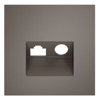 Накладка для розетки TV+RJ45 кат. 6 S70 (капучино) / Voltum VLS002714