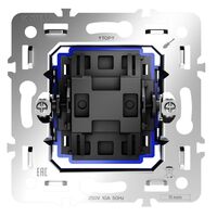 Механизм перекрестного переключателя одноклавишного 10А, S70 / Voltum VLS0105M