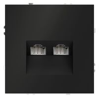 Розетка компьютерная двойная RJ45+RJ45 кат.6 S70 (черный матовый) / Voltum VLS060208