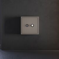 Накладка для розетки телевизионной оконечной TV+SAT S70 (капучино) / Voltum VLS001614