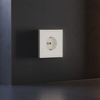 Накладка для розетки с заземлением S70 (хлопок) / Voltum VLS000613