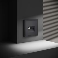 Розетка телевизионная TV+RJ45 кат. 6 S70 (графит) / Voltum VLS060707