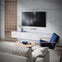 Розетка телевизионная TV+RJ45 кат. 6 S70 (шелк) / Voltum VLS060704