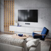 Розетка телевизионная TV+RJ45 кат. 6 S70 (графит) / Voltum VLS060707