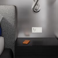 Накладка для розетки с заземлением и защитными шторками, с USB A+C S70 (хлопок) / Voltum VLS001013