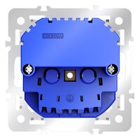 Механизм розетки с заземлением и защитными шторками с USB A+A, S70 / Voltum VLS0404M