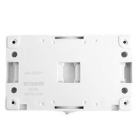 Розетка двойная с заземлением и крышкой Велена (серый/графит) / Stekker PST16-12-54