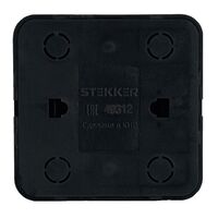 Розетка компьютерная RJ-45 София (черный) / Stekker MST00-20-02