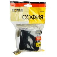 Розетка компьютерная RJ-45 София (черный) / Stekker MST00-20-02