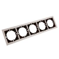 Рамка на 5 постов Мия (пудровый жемчуг) / Stekker PFR00-3005-08