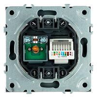 Розетка TV + RJ-45 Эмили (черный уголь) / Stekker RST00-5106-05