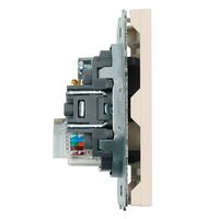 Розетка TV + RJ-45 Эмили (кашемир) / Stekker RST00-5106-08