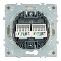 Розетка RJ-45 двойная Эмили (кашемир) / Stekker RST00-5111-08