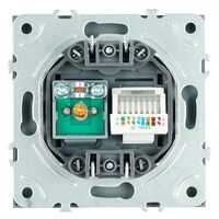 Розетка TV + RJ-45 Эмили (антрацит) / Stekker RST00-5106-09