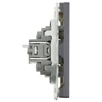 Розетка компьютерная RJ-45 Эмили (платиново-серый) / Stekker RST00-5117-10