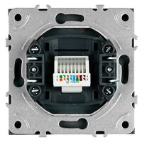 Розетка компьютерная RJ-45 Эмили (платиново-серый) / Stekker RST00-5117-10