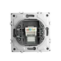 Розетка компьютерная RJ-45 Эмили (платиново-серый) / Stekker RST00-5117-10