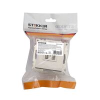 Розетка USB тип A Катрин (серебро) / Stekker GLS10-7115-03