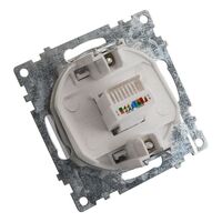 Розетка компьютерная RJ-45 Катрин (шампань) / Stekker GLS00-7107-02