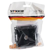 Розетка компьютерная RJ-45 Катрин (черный)  / Stekker GLS00-7107-05