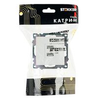 Розетка USB тип A Катрин (белый) / Stekker GLS10-7115-01
