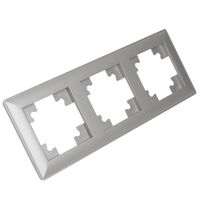 Рамка на 3 поста Катрин (серебро, Light) / Stekker PFR00-7003-03