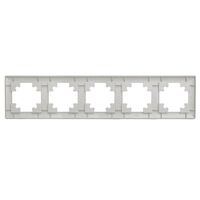 Рамка на 4 поста Катрин (серебро, Light) / Stekker PFR00-7004-03