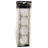 Рамка на 4 поста Катрин (серебро, Light) / Stekker PFR00-7004-03