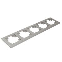 Рамка на 5 постов Катрин (серебро, Light) / Stekker PFR00-7005-03