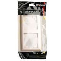 Рамка на 2 поста Катрин (шампань, Light) / Stekker PFR00-7002-02