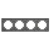 Рамка на 4 поста Катрин (графит, Light) / Stekker PFR00-7004-06