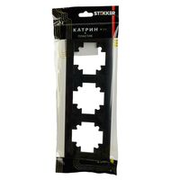 Рамка на 3 поста Катрин (черный, Light) / Stekker PFR00-7003-05