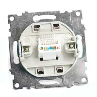 Розетка компьютерная RJ-45 Катрин (шоколад) / Stekker GLS00-7107-04
