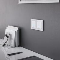 Сенсорный выключатель двухклавишный с функцией Wi-Fi (белый) / W4520601