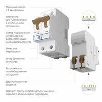 Автоматический выключатель 2P 32 A C 4,5 кА / W902P324