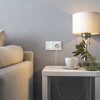 Сенсорный выключатель двухклавишный с функцией Wi-Fi (белый) / W4520601