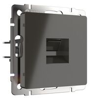 Розетка Ethernet RJ-45 (серо-коричневый) / WL07-RJ-45